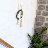 "THE ALVA Rope Art Wall Sculpture" - Original Painting in green by Damaris Kovach