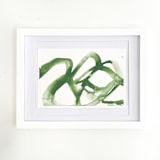 "Small Green Plant Cell" - Original Painting in green by Mary Gaspar
