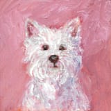 "Westie, Original Acrylic Painting" - Original Painting in multicolorassorted-colors by Carol C. Young