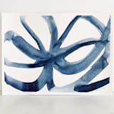 "Indigo Wave" - Original Painting in blue by Mary Gaspar