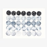 "Meditation Circles 01" - Original Painting in blue by Danushka Abeygoda