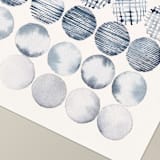 "Meditation Circles 01" - Original Painting in blue by Danushka Abeygoda