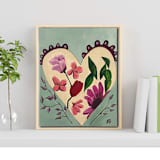 "Nancy's Heart" - Original Painting in multicolor by Nicole Simms