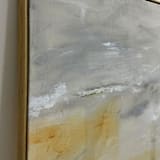 "Where Light Learns to Rest" - Original Painting in silver by Karine Tonial Grimm