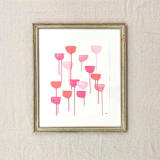"bailarina" - Original Painting in pink by bari wieselman schulman