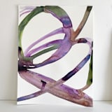 "Violet Cell Pair" - Original Painting in purple by Mary Gaspar