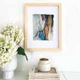 "Blue Arrowhead" - Original Painting in multicolor by Mary Gaspar