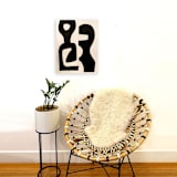 "Perfect Composition Original Artwork" - Original Painting in black by Ilana Greenberg