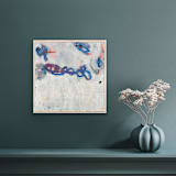 "screaming at the sky" - Original Painting in multicolor by tina johnson