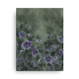 "Violets" - Original Painting in green by Kate Nelson