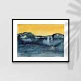 "Yellow sky" - Original Painting in multicolor by Isabel Aguilar - Isolda