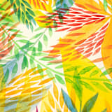 "Tropical original painting" - Original Painting in multicolorassorted-colors by Alexandra Dzh