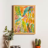 "Tropical original painting" - Original Painting in multicolorassorted-colors by Alexandra Dzh