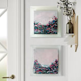 "What It Takes to Feel Alive Coastal Wildflower Painting" - Original Painting in pink by Jocelyn Elizabeth