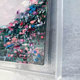 "What It Takes to Feel Alive Coastal Wildflower Painting" - Original Painting in pink by Jocelyn Elizabeth