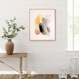 "Warm Aura" - Original Painting in brown by Shina Choi