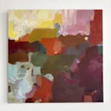 "Main Street" - Original Painting in multicolor by Kat Roberts