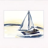 "Give Us New Directions" - Original Painting in blue by Golden Lines and Silver Linings