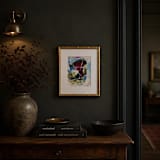 ""Hill Country Colors No. 4" - 12 x 15 - Framed Original Painting" - Original Painting in multicolor by Sarah Mankin