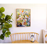 "Beneath the Flower Vines" - Original Painting in green by Shina Choi