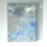 "Just Moseying Around" - Original Painting in blue by Kathryn Kelly