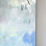 "Just Moseying Around" - Original Painting in blue by Kathryn Kelly