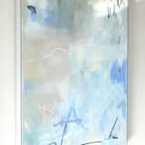 "Just Moseying Around" - Original Painting in blue by Kathryn Kelly