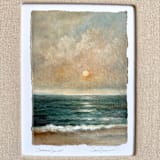"Summer Sunset" - Original Painting in orange by Sara Swanson