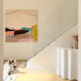 "Woven Horizon" - Original Painting in multicolorassorted-colors by robyn lomauro