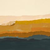 "Golden Seascape Series" - Original Painting in multicolor by Caryn Owen