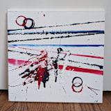 "Today" - Original Painting in white by Carrie Cantwell