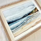 "Coastal Watercolor" - Original Painting in multicolor by Sara Swanson