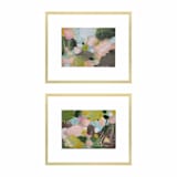 "Rosebuds-Set of 2" - Original Painting in multicolor by AlisonJerry