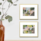 "Rosebuds-Set of 2" - Original Painting in multicolor by AlisonJerry