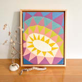 "Desert Blooms I" - Original Painting in multicolor by Renée Stramel