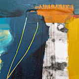 "Saddle" - Original Painting in blue by Morgan Kendall