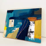 "Saddle" - Original Painting in blue by Morgan Kendall