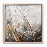 "Frosted Fall II" - Original Painting in gray by Mandy Trimble Leonard