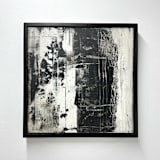 "Loose Threads" - Original Painting in black by Kristi Visser