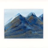 "Chart Your Course Through the Wilderness" - Original Painting in blue by Golden Lines and Silver Linings