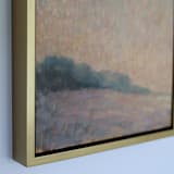 "Winter Morning" - Original Painting in purple by Wendy Keller