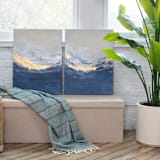 "Vast Escape No. 1 and No. 2 - Original Set" - Original Painting in blue by Julia Contacessi