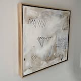 "Untitled No 3" - Original Painting in white by Amy Early