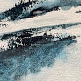 "Lunar blue" - Original Painting in blue by Isabel Aguilar - Isolda