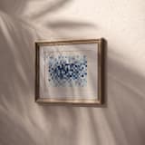 "Indigo Water Woven 01" - Original Painting in blue by Danushka Abeygoda