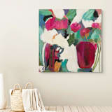 "Happiness Shared" - Original Painting in multicolorassorted-colors by CONNIE COLLUM