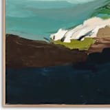 "Monterey Bay Series Square" - Original Painting in multicolorassorted-colors by Caryn Owen