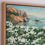 "Sea Cliff" - Original Painting in blue by Wendy Keller