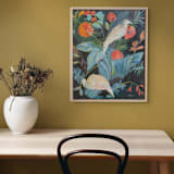 "Day Break" - Original Painting in blue by CONNIE COLLUM