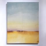 "'Golden Days' original painting" - Original Painting in yellow by Holly Whitcomb